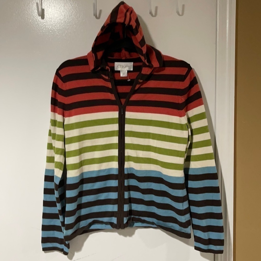 CBK Sports Full Zip Hoodie 100% Cotton Size Medium